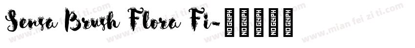 Sensa Brush Flora Fi字体转换